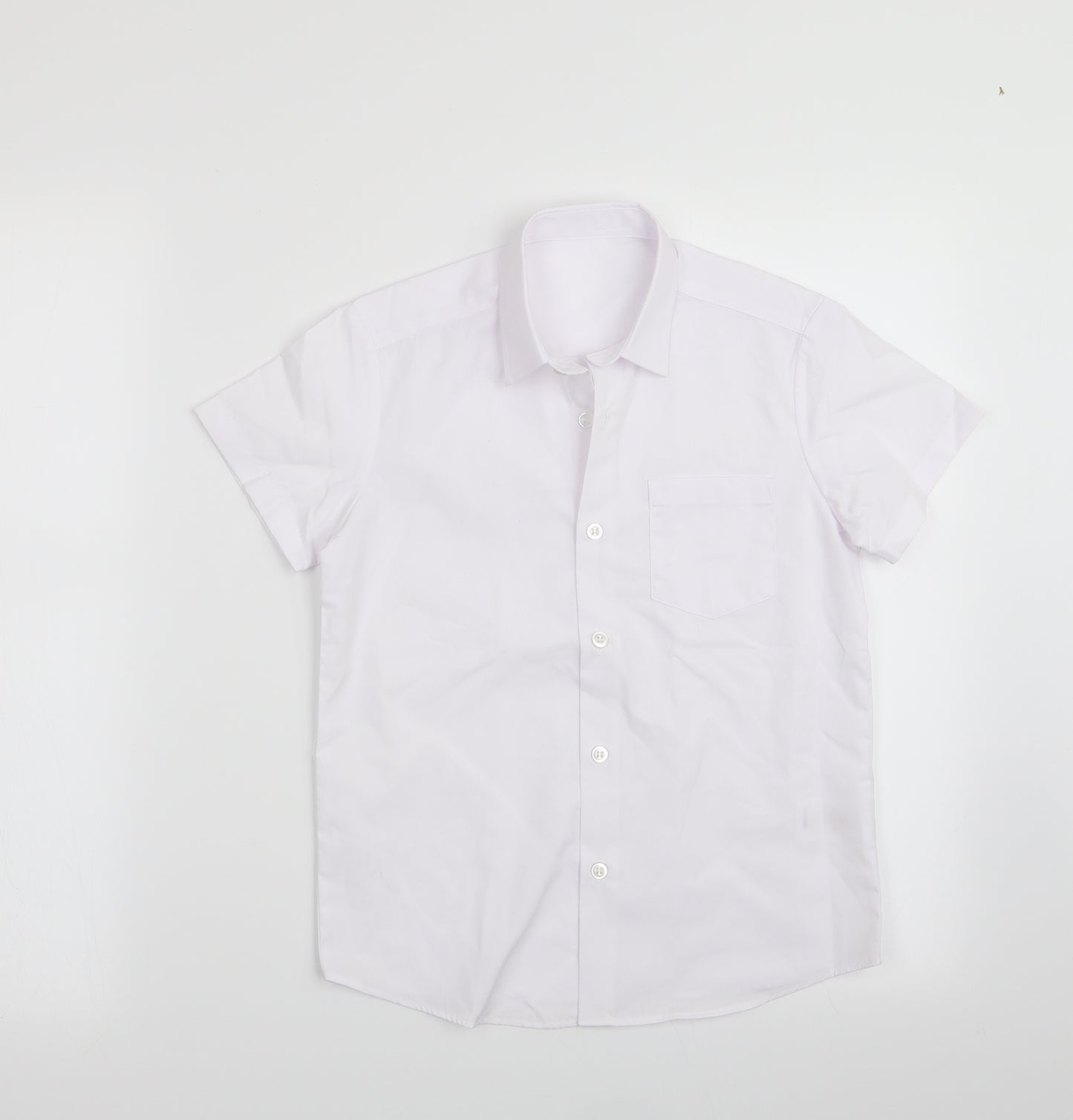 George Boys White   Basic Button-Up Size 7-8 Years
