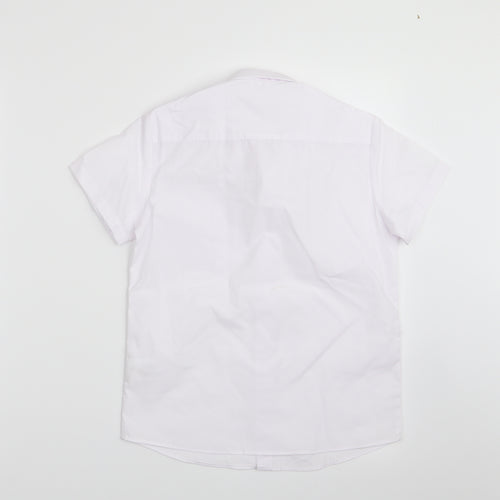 George Boys White   Basic Button-Up Size 7-8 Years
