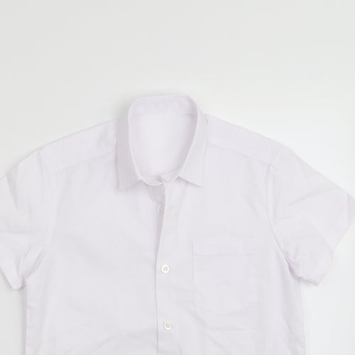 George Boys White   Basic Button-Up Size 7-8 Years