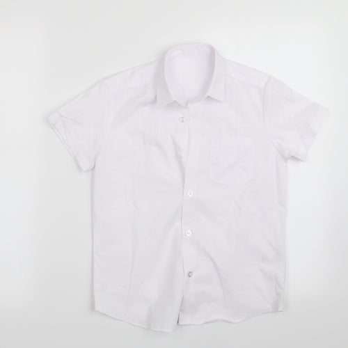 George Boys White   Basic Button-Up Size 7-8 Years