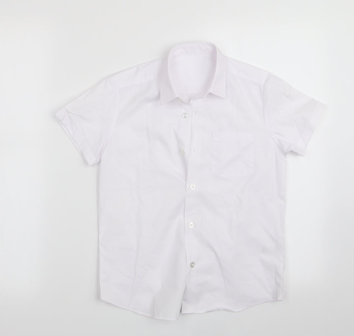 George Boys White   Basic Button-Up Size 7-8 Years