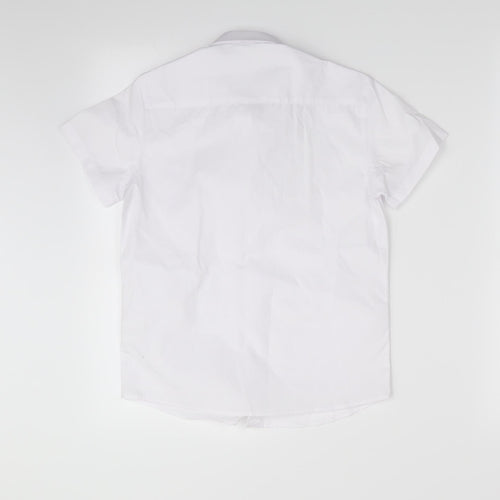 George Boys White   Basic Button-Up Size 7-8 Years