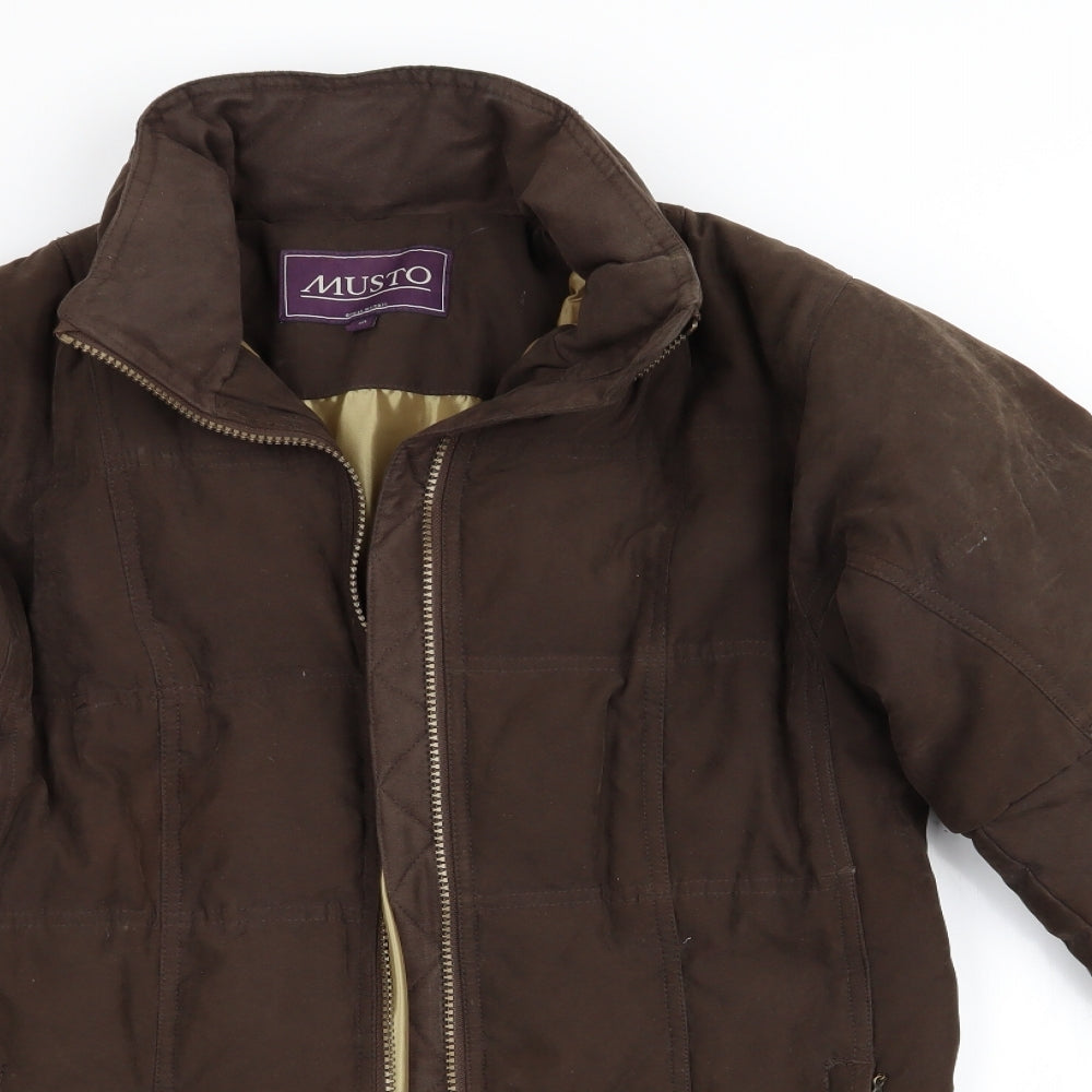 MUSTO Womens Brown   Anorak Coat Size 10