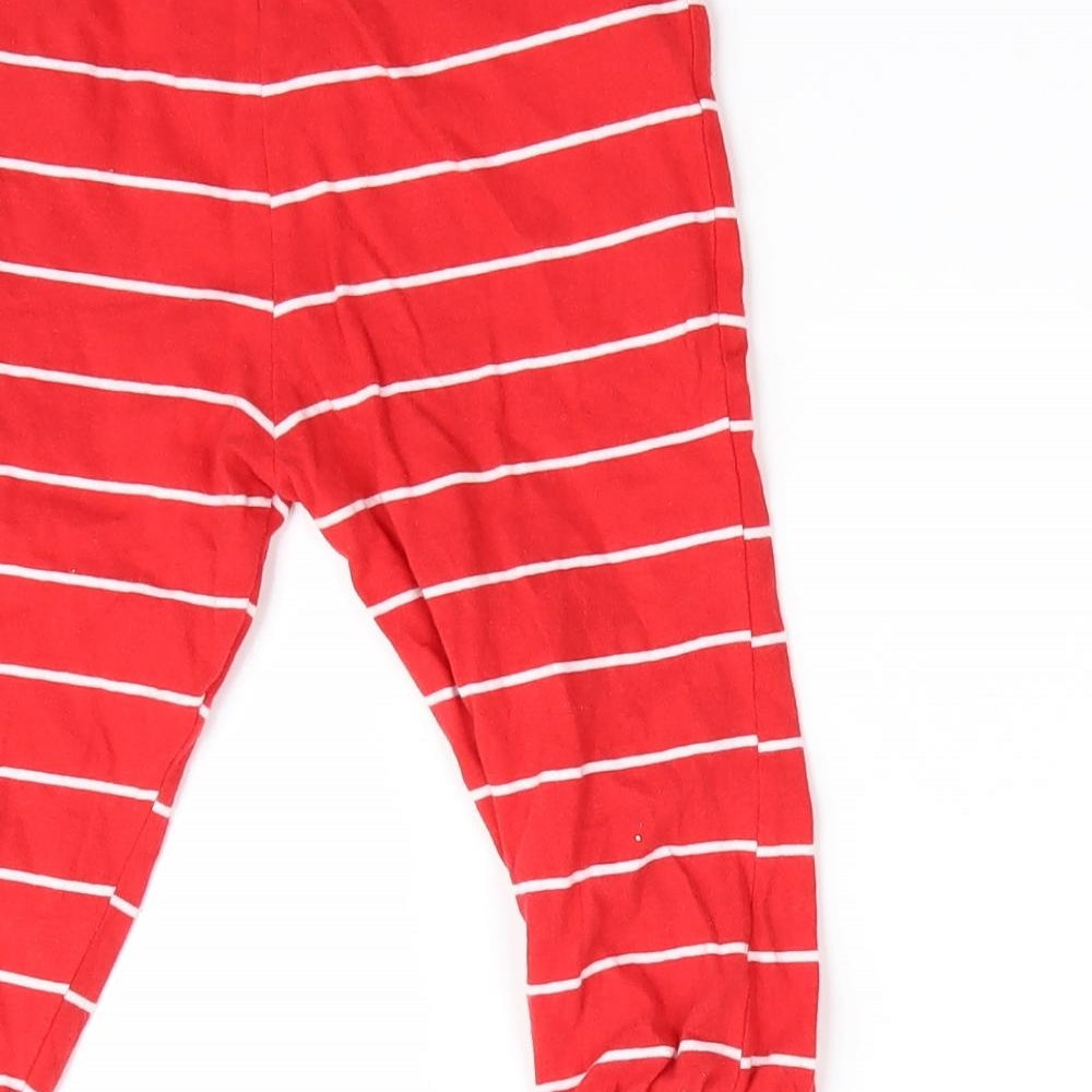 Primark Boys Red Striped   Pyjama Pants Size 18-24 Months