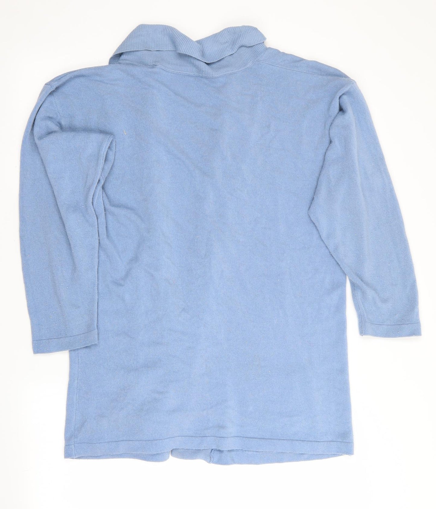 Preworn Womens Blue   Cardigan Jumper