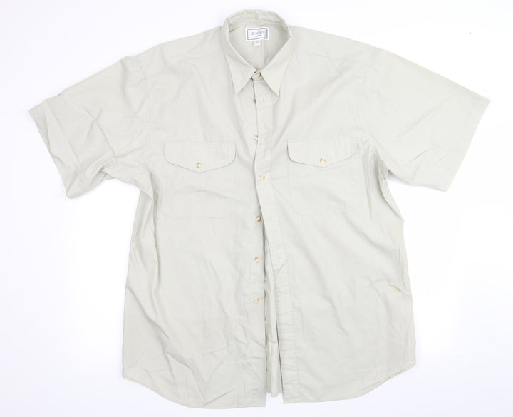 Burton Mens Green Button-Up Size XL