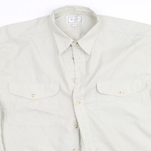 Burton Mens Green    Button-Up Size XL