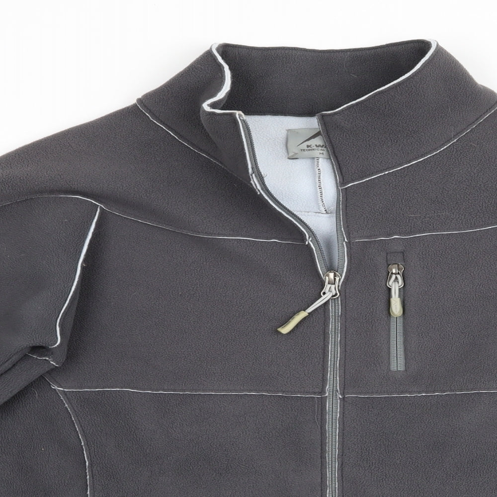 K Way Mens Grey   Jacket  Size M  - Fleece Feel Exterior