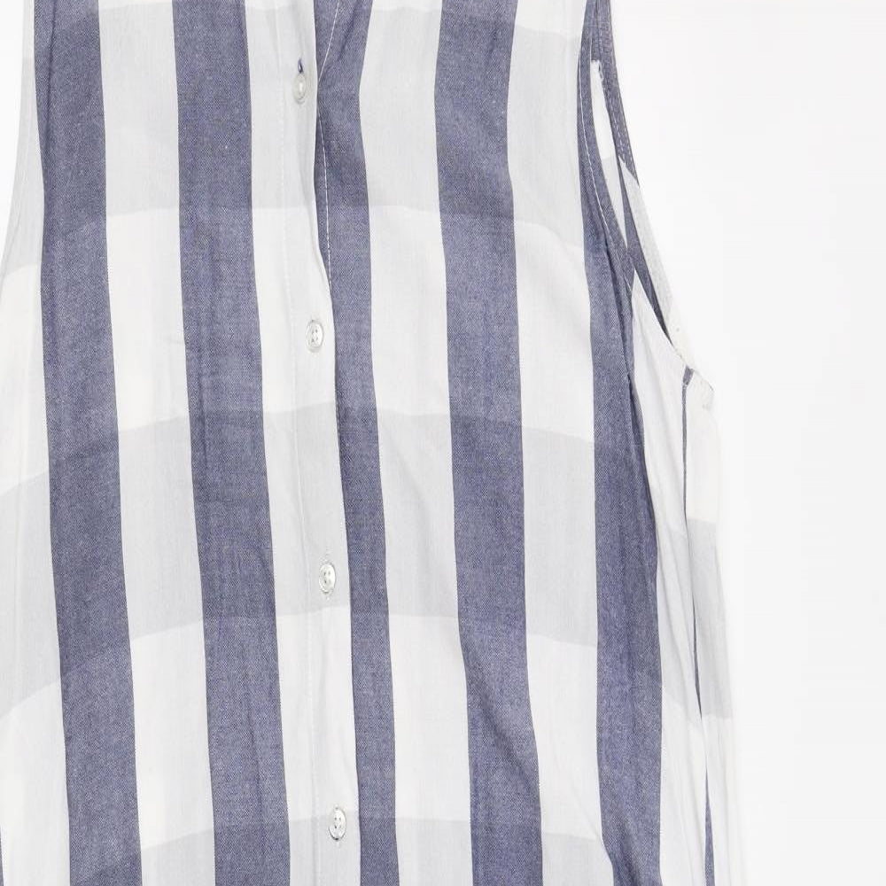 Primark Womens Multicoloured Striped  Shirt Dress  Size 16