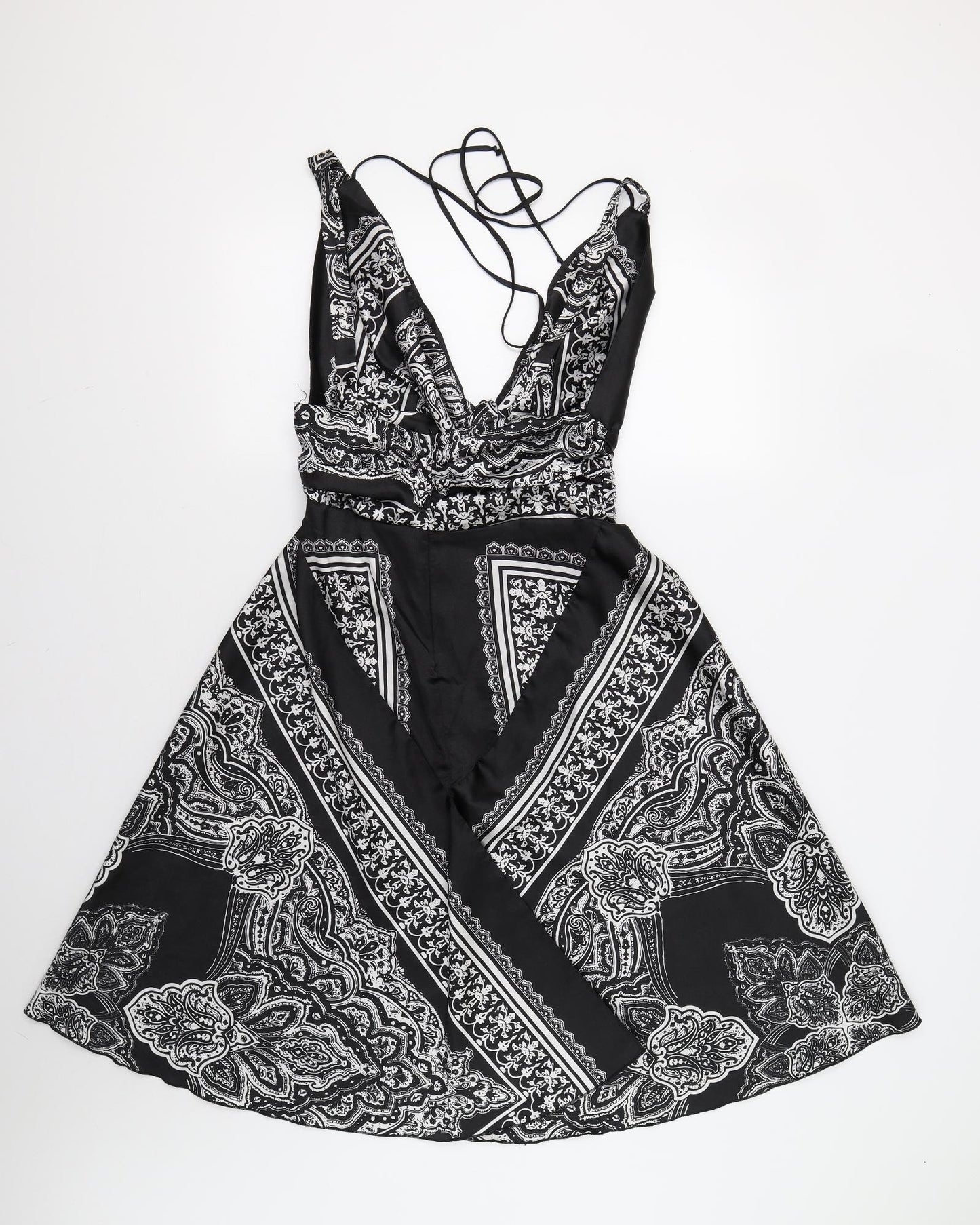 New Look Womens Multicoloured Geometric  Fit & Flare  Size 12