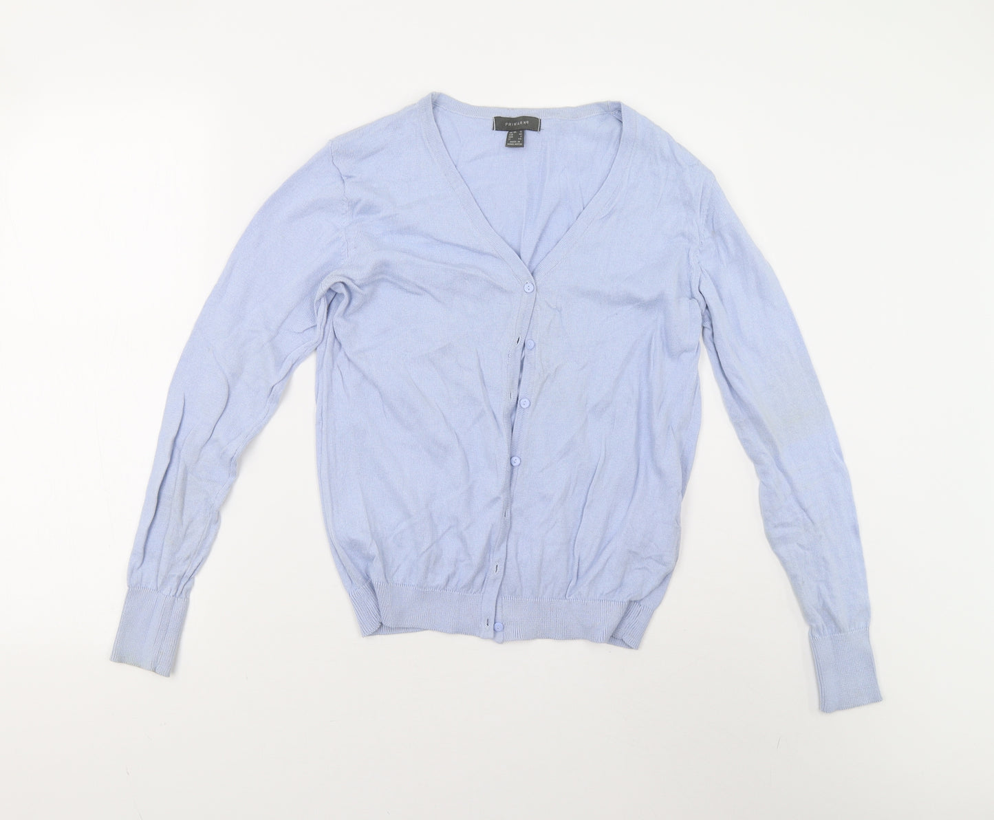 Primark Womens Blue  Knit Cardigan Jumper Size 12