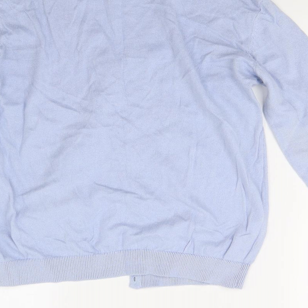Primark Womens Blue  Knit Cardigan Jumper Size 12