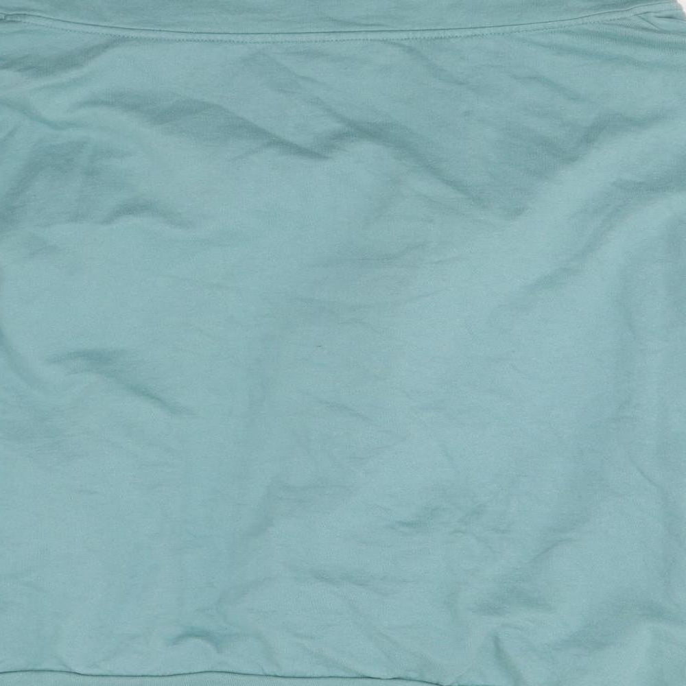 bonprix Mens Green   Henley Sweatshirt Size L