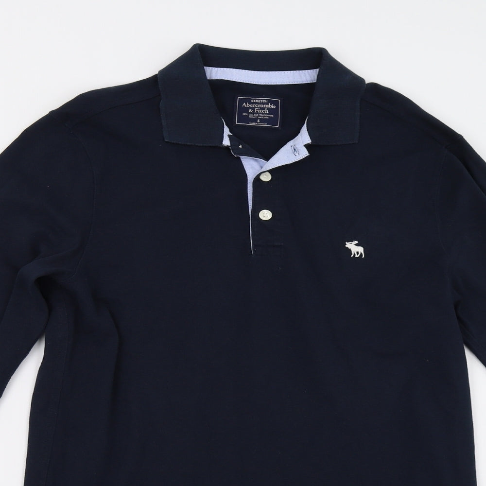 Abercrombie & Fitch Mens Blue    Polo Size S