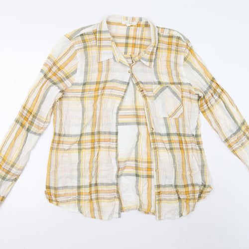 Maurices Mens Yellow Check   Button-Up Size XL