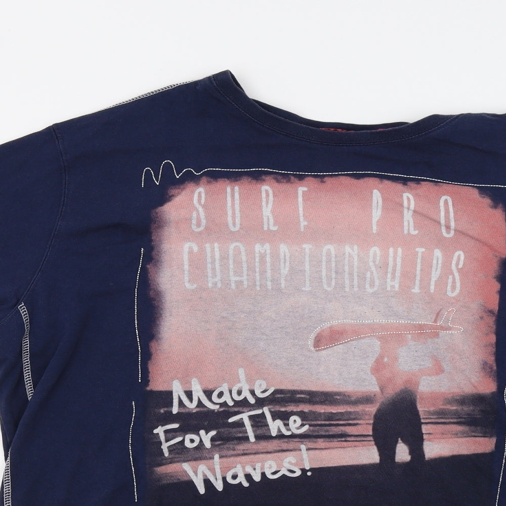 Joe Browns Mens Blue    T-Shirt Size XL  - Surf