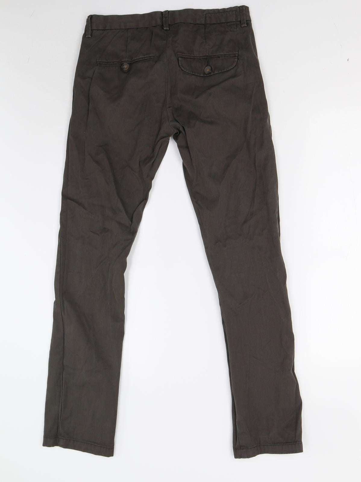 River Island Mens Grey   Trousers  Size 26 L30 in