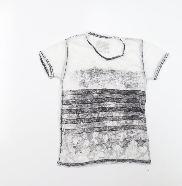 Pimark Boys White   Basic T-Shirt Size 10-11 Years