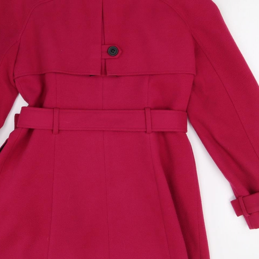 Debenhams Womens Pink   Trench Coat Coat Size 12