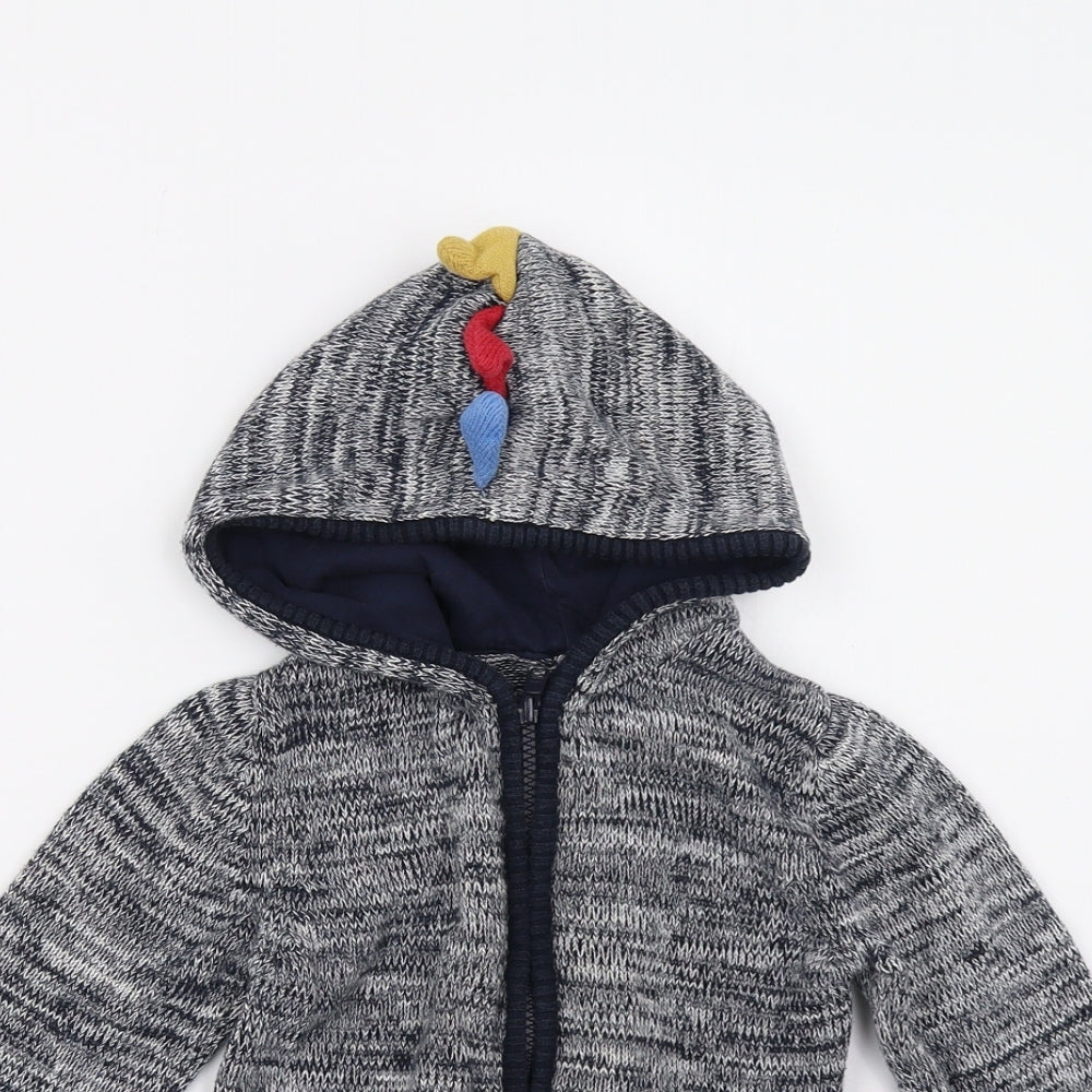 TU Boys Grey   Full Zip Hoodie Size 3-4 Years