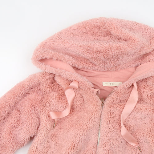 F&F Womens Pink  Fleece Jacket  Size XS