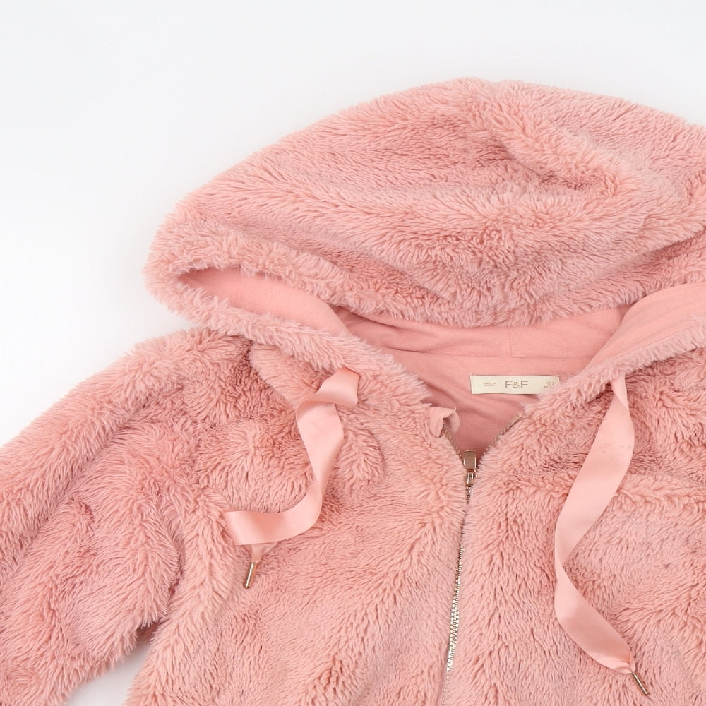 F&F Womens Pink  Fleece Jacket  Size XS