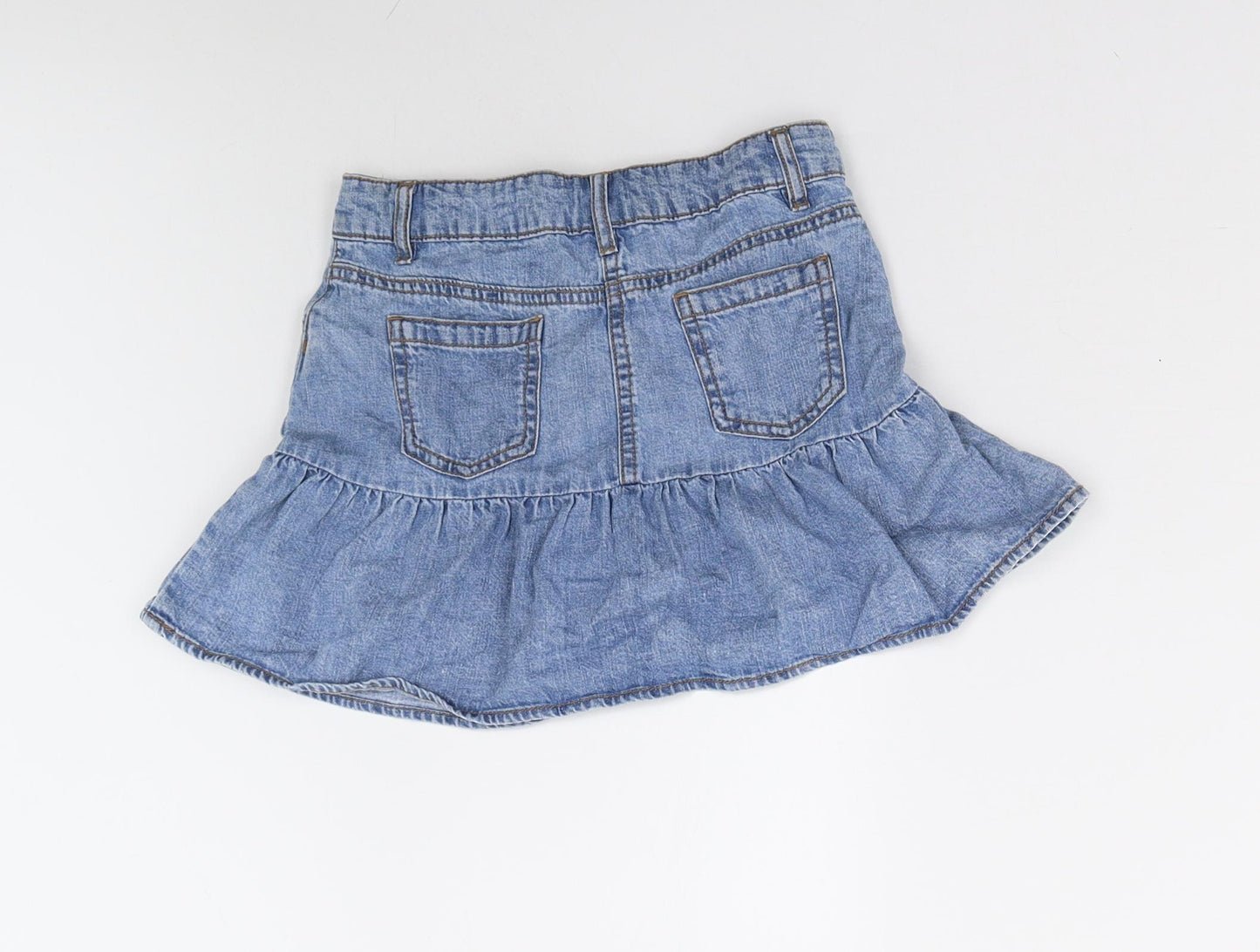 George Girls Blue  Denim Mini Skirt Size 6-7 Years