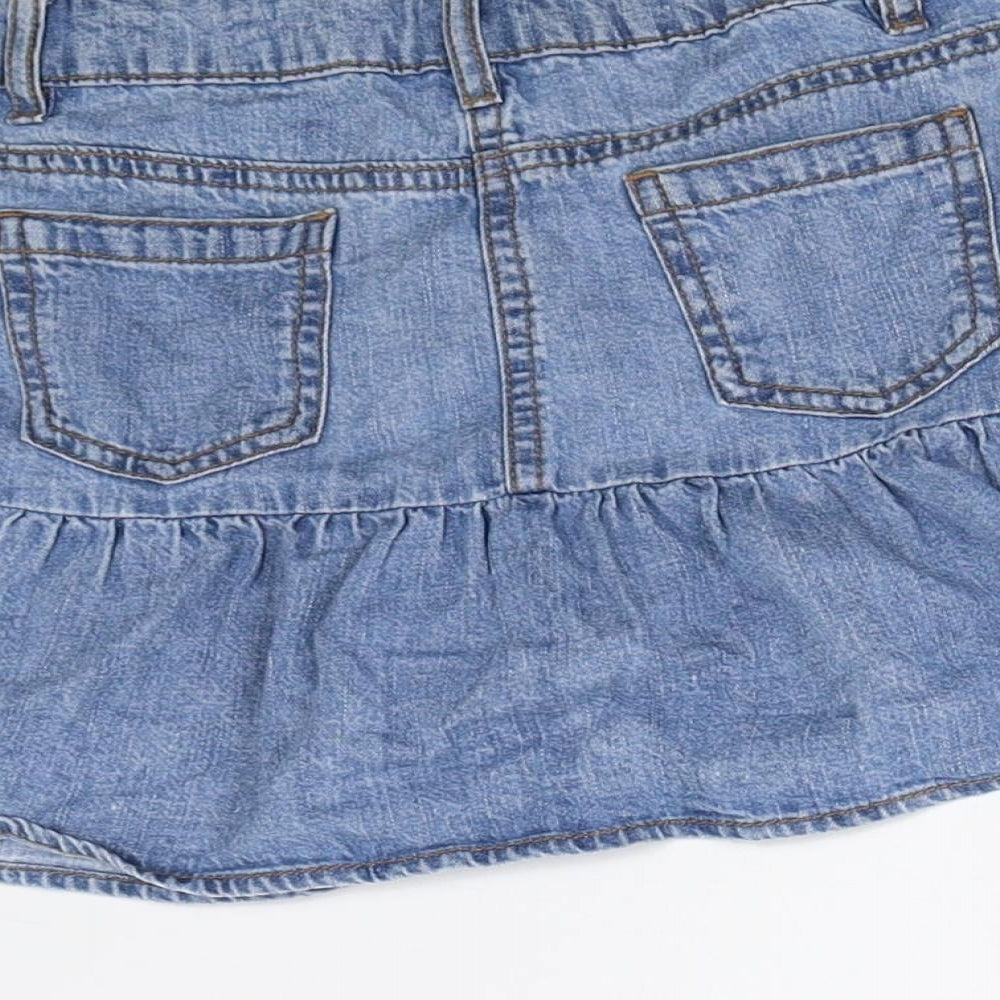 George Girls Blue  Denim Mini Skirt Size 6-7 Years