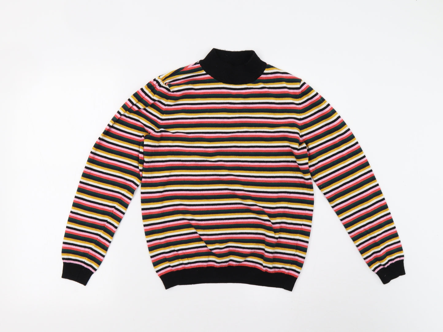 Papaya Womens Multicoloured Striped Knit Pullover Jumper Size 14