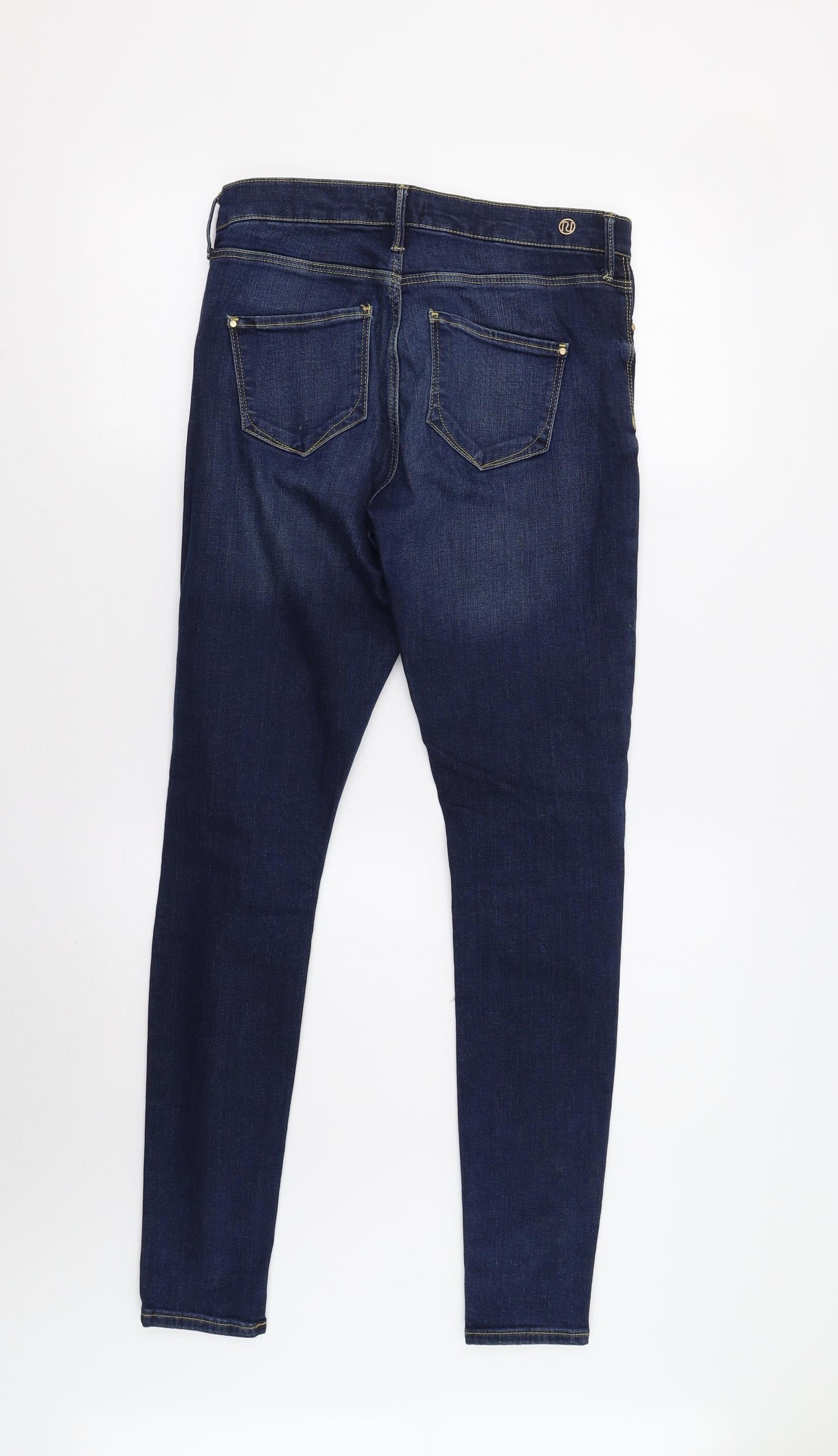 River Island Womens Blue  Denim Skinny Jeans Size 10 L31 in