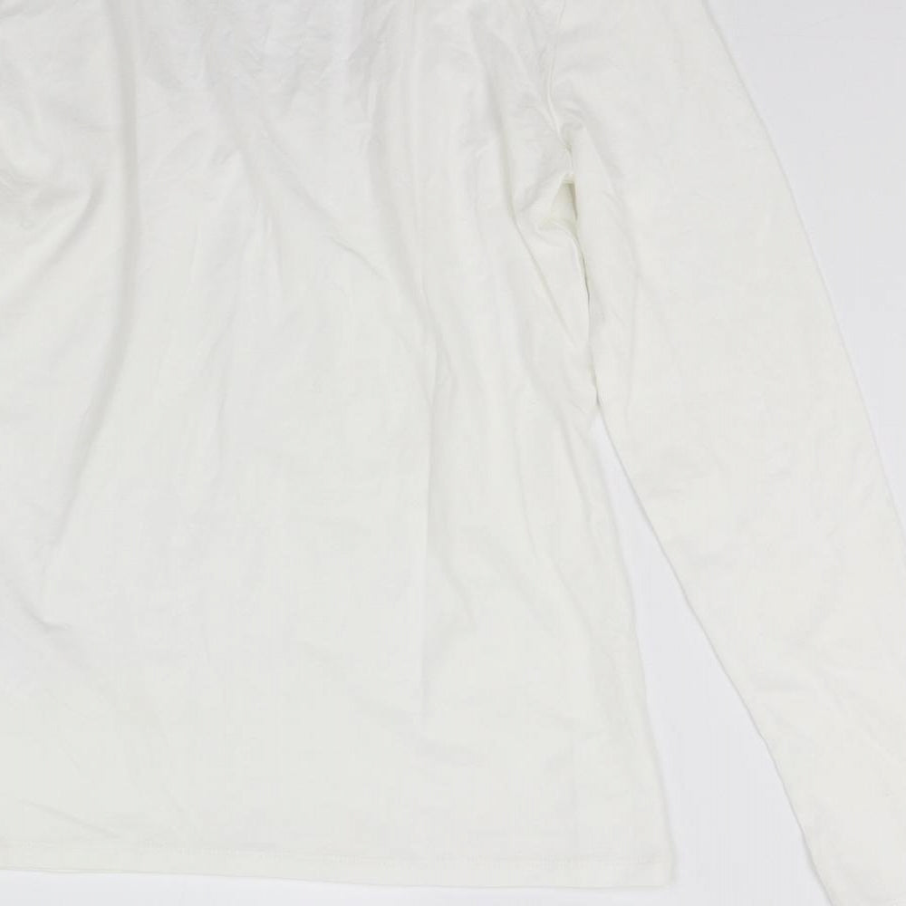 H&M Womens Ivory   Basic T-Shirt Size M