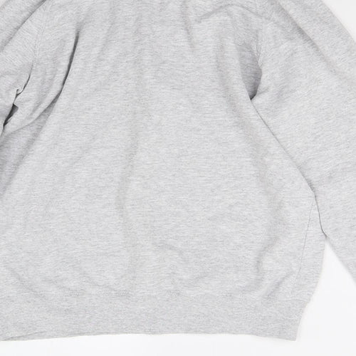 Fruit of the Loom Womens Grey   Henley Sweatshirt Size S