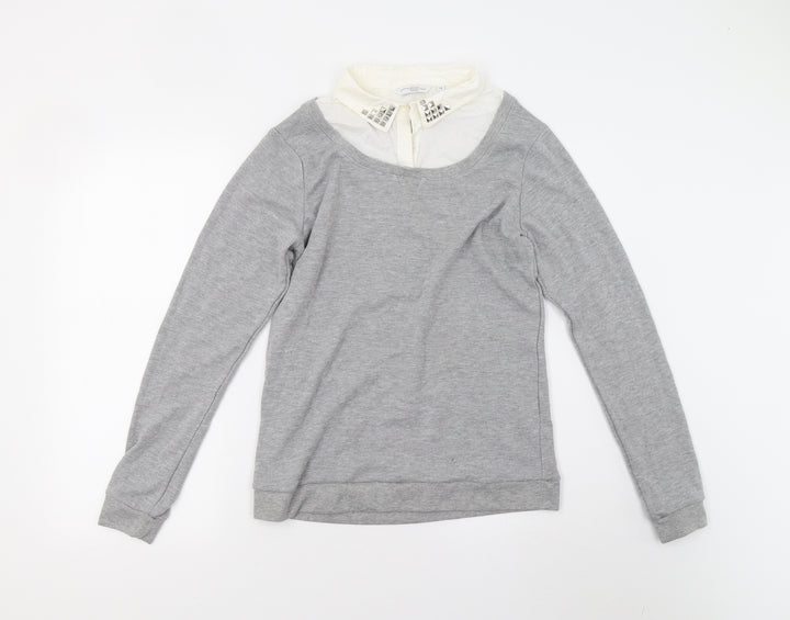 New Look Womens Grey   Pullover Jumper Size 14