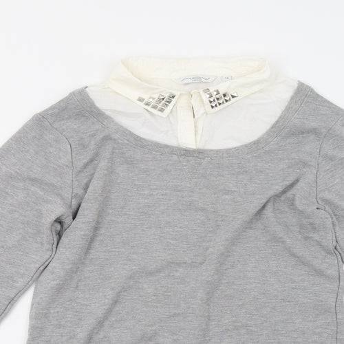 New Look Womens Grey   Pullover Jumper Size 14