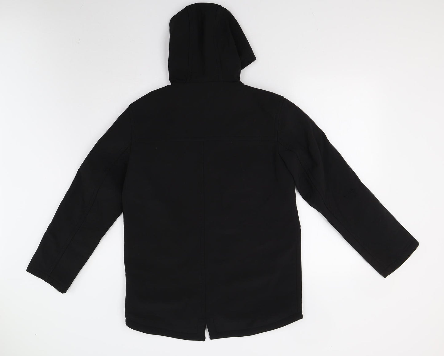 Debenhams Boys Black   Overcoat Coat Size 12-13 Years