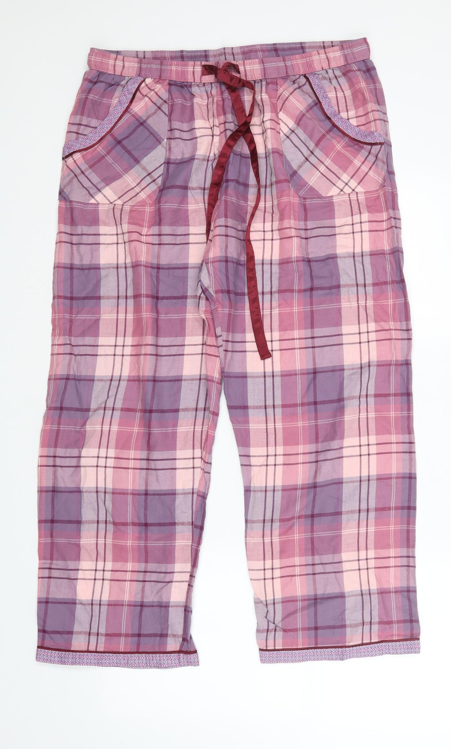 Cyberjammies Womens Pink Plaid   Pyjama Pants Size 18