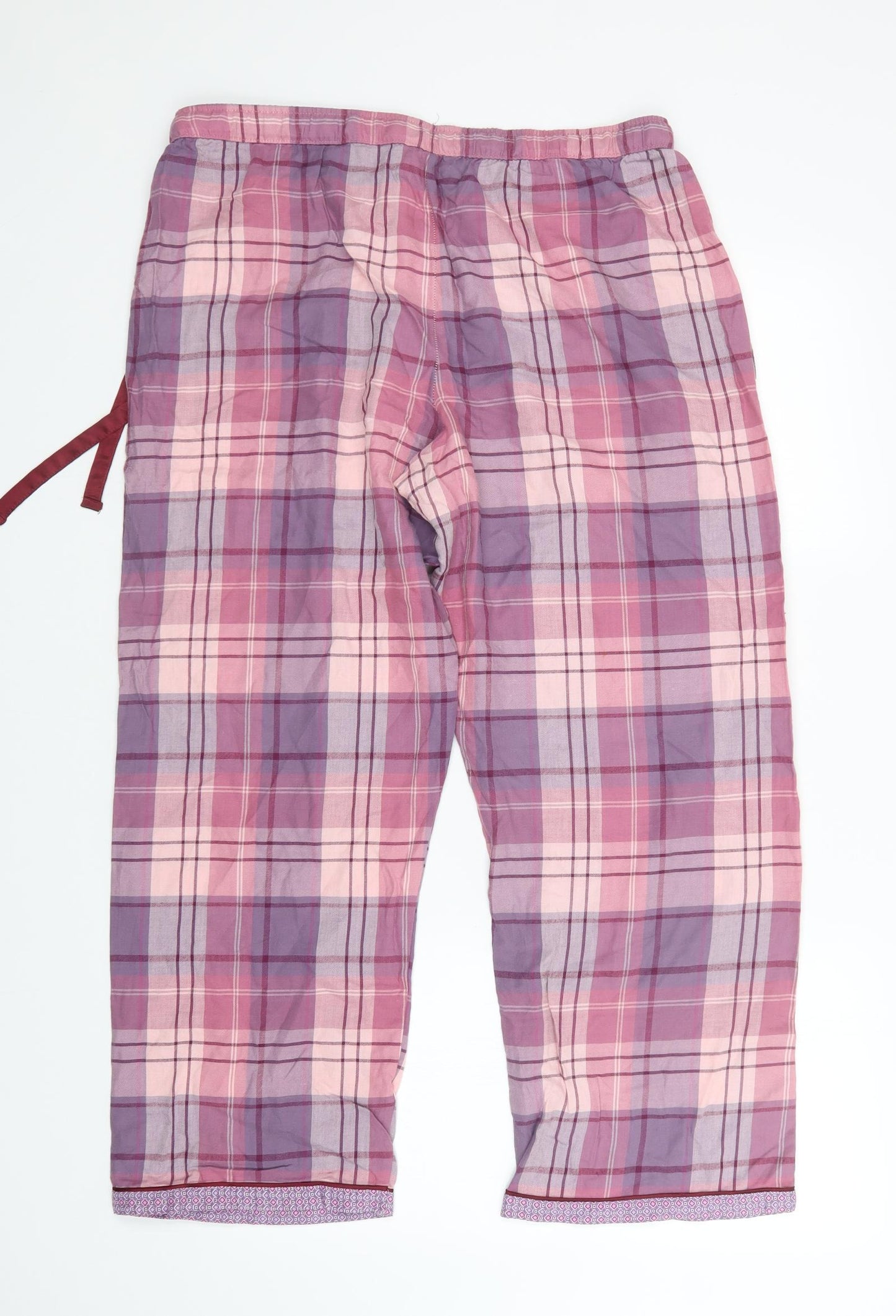 Cyberjammies Womens Pink Plaid   Pyjama Pants Size 18