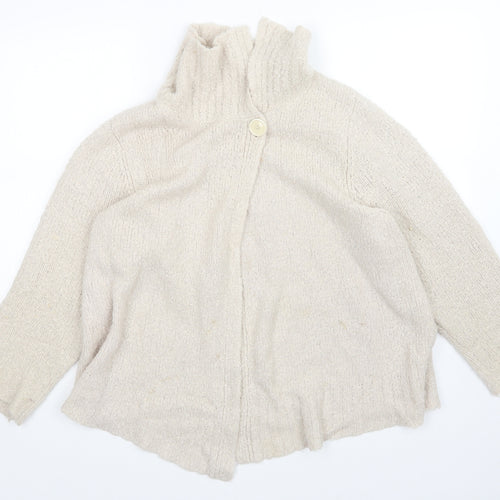 Pure dash Womens Beige   Cardigan Jumper Size 20
