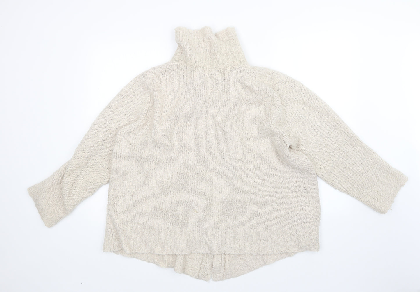 Pure dash Womens Beige   Cardigan Jumper Size 20