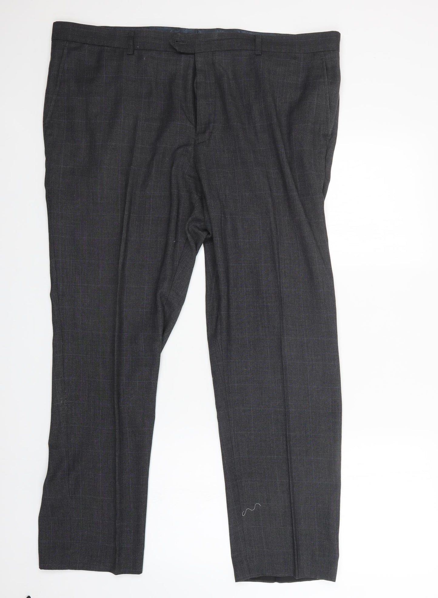 F&F Womens Grey Check  Trousers  Size 44 L31 in