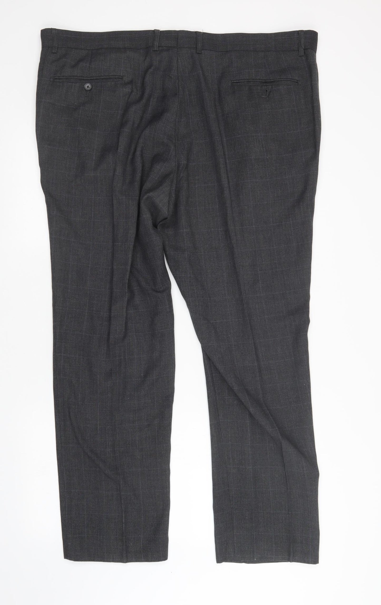 F&F Womens Grey Check  Trousers  Size 44 L31 in