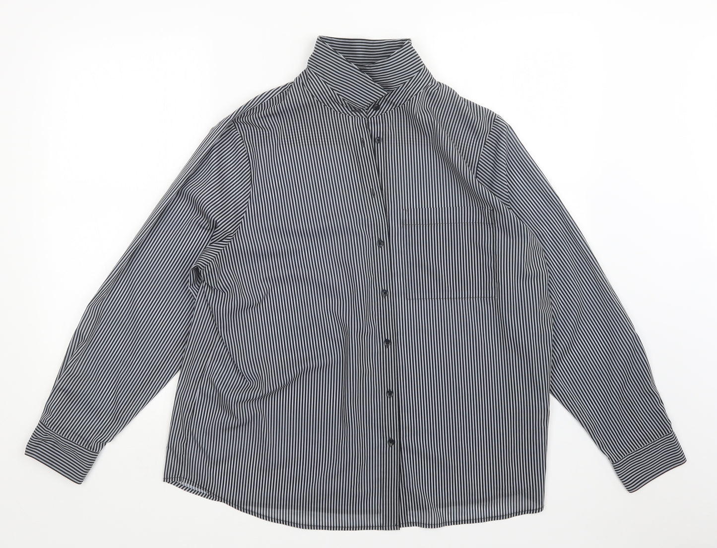 M&S Womens Multicoloured Striped  Basic Button-Up Size 20