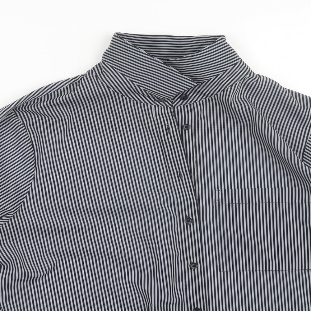 M&S Womens Multicoloured Striped  Basic Button-Up Size 20