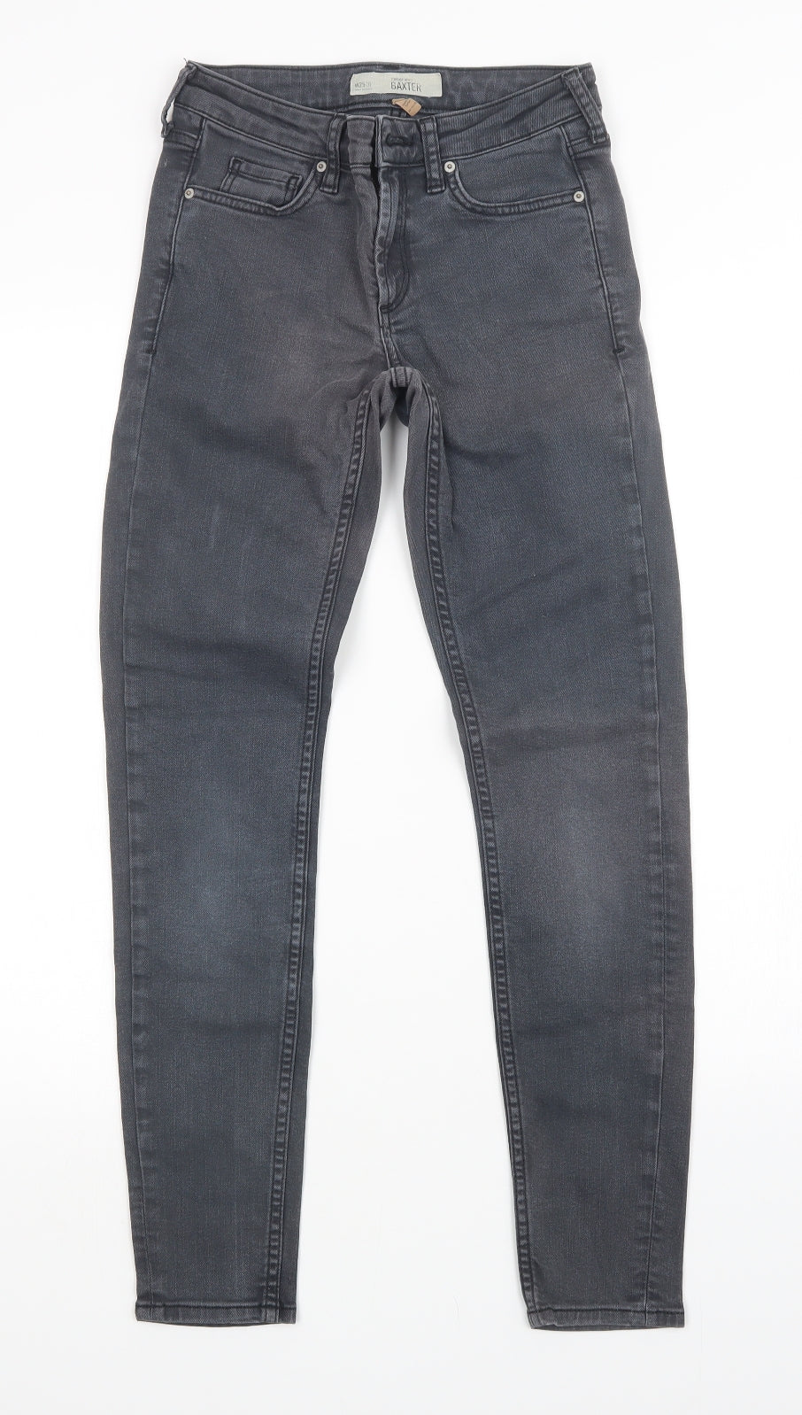 Topshop Womens Grey   Skinny Jeans Size 25 L31 in