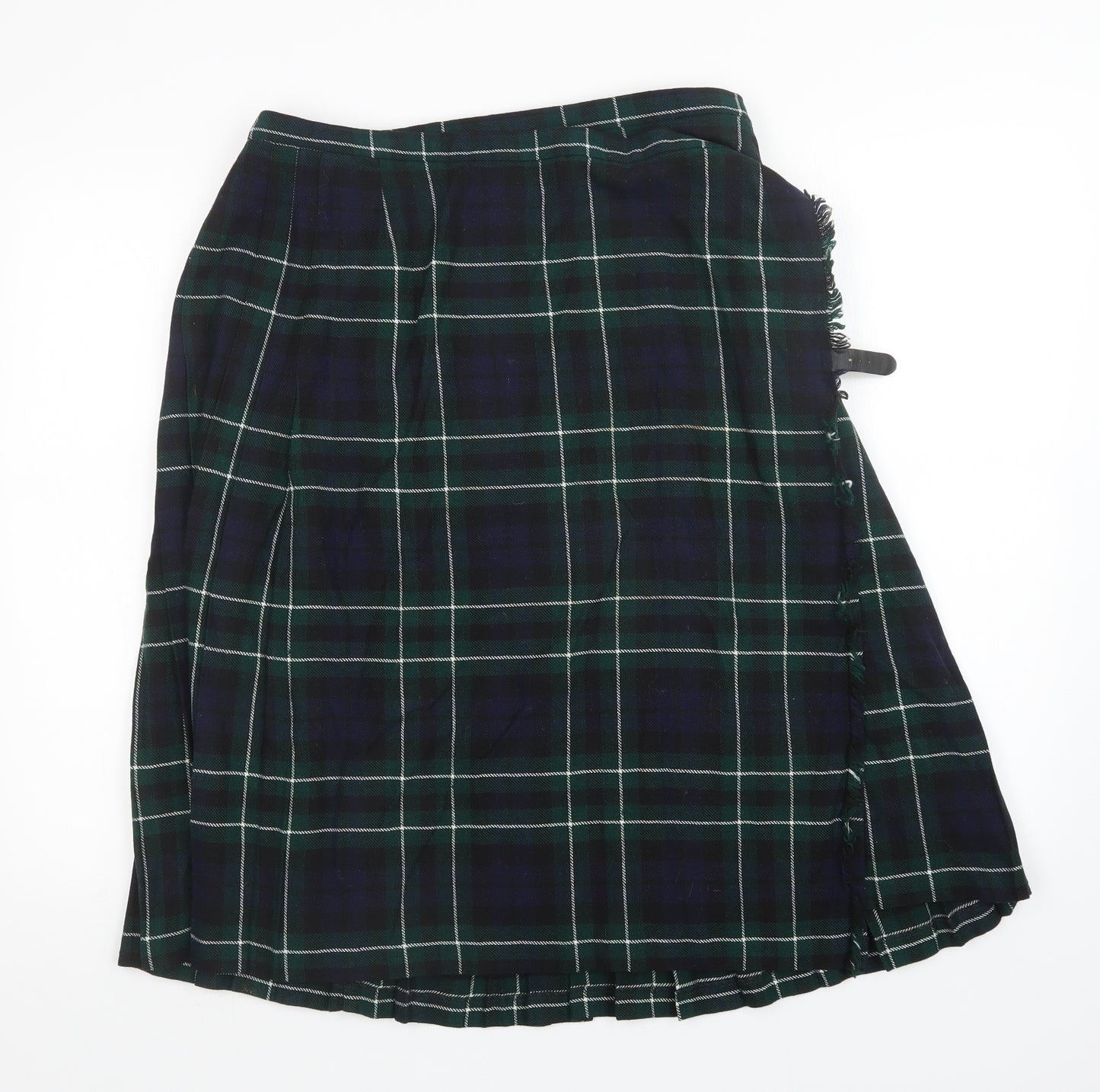 st michaels Womens Multicoloured Plaid  Wrap Skirt Size 18