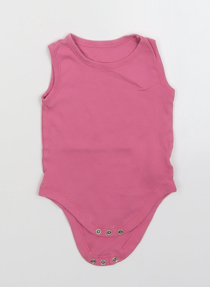 Matalan Girls Pink Unitard One-Piece Size 9-12 Months
