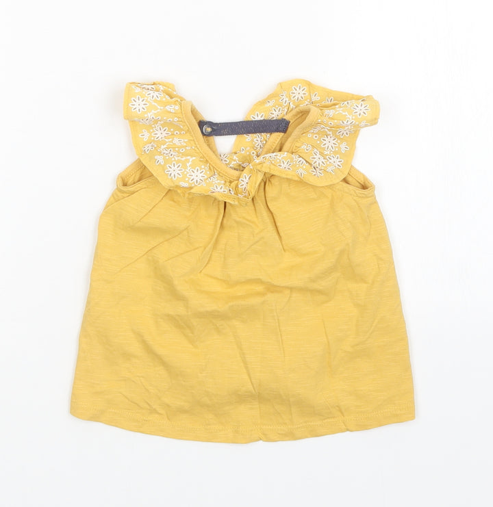 Savannah Girls Yellow   Basic Tank Size 3-6 Months