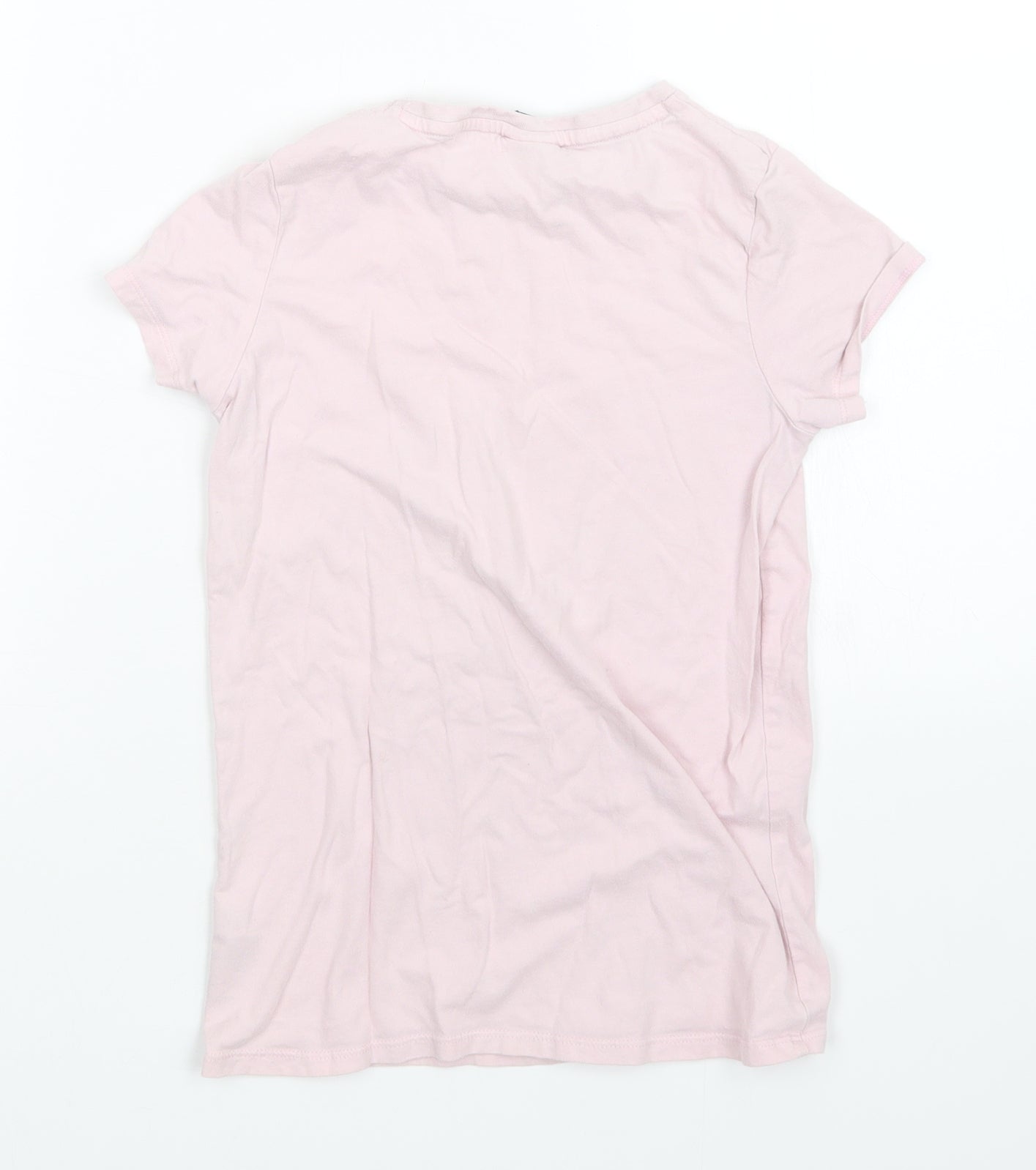 George Girls Pink   Basic T-Shirt Size 8-9 Years