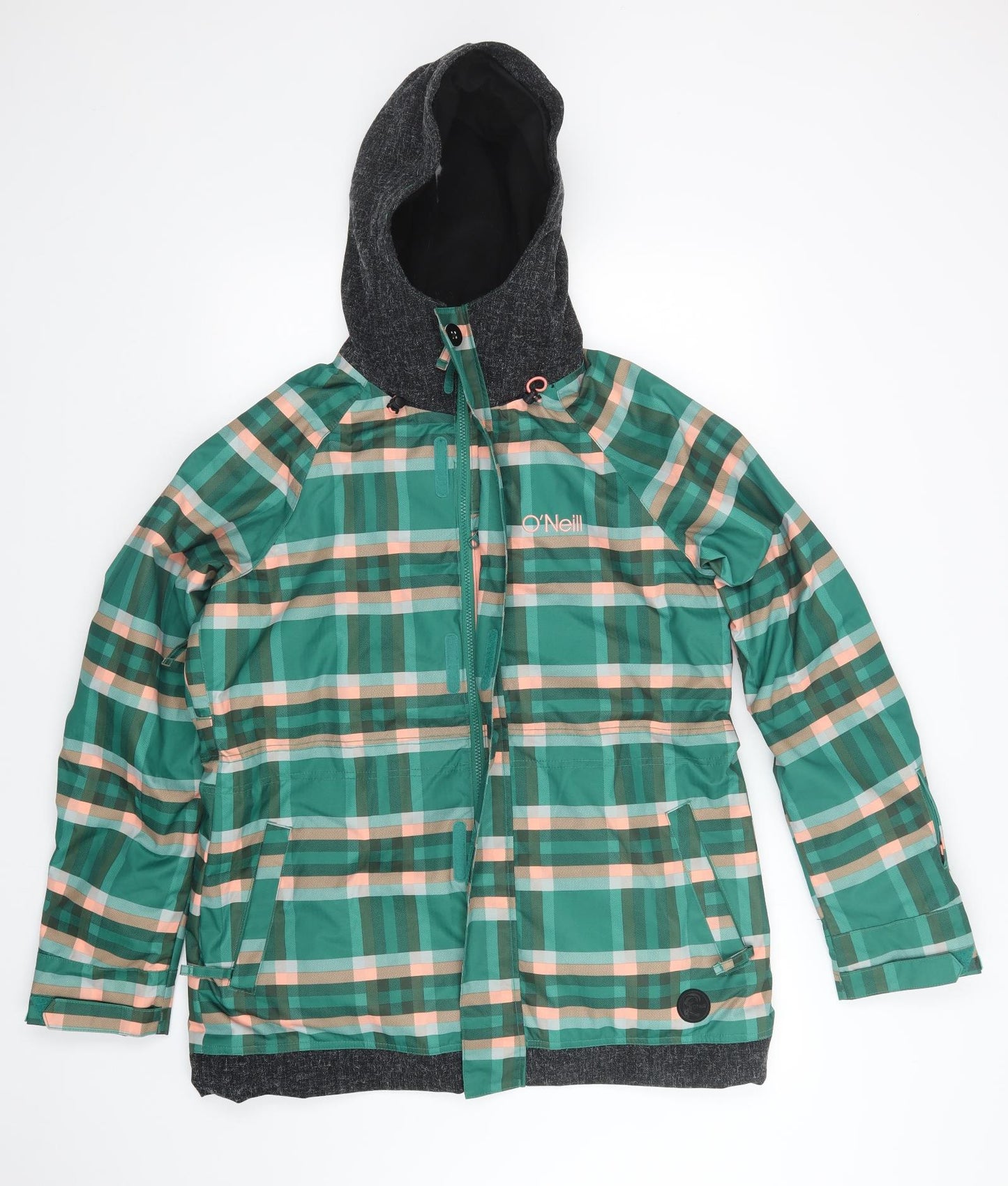 o'neil Womens Multicoloured Check  Rain Coat Coat Size XL