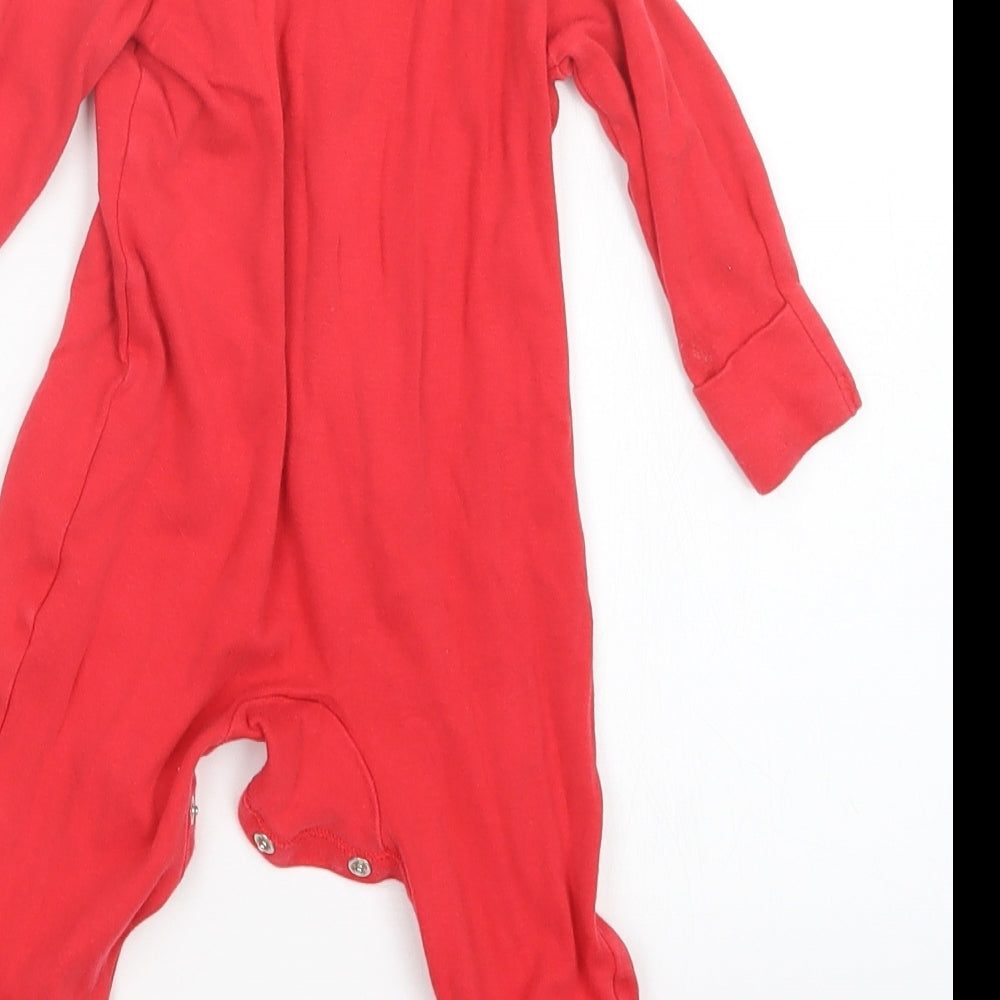 George Baby Red   Babygrow One-Piece Size 6-9 Months